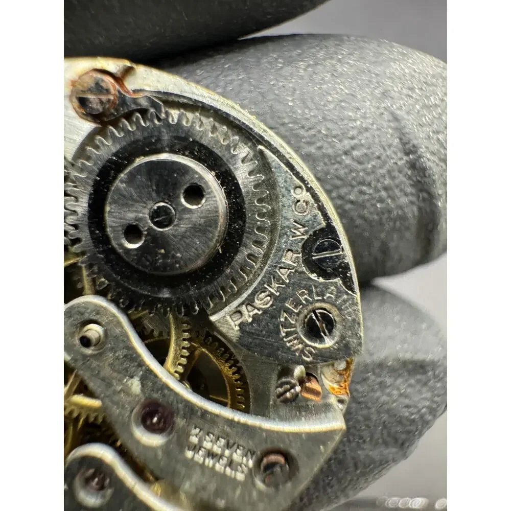 Vintage PASKAR Watch Co Art Deco 7 Jewels Swiss Movement PARTS or REPAIR 23.5mm